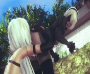 [NIER] A2 + B2 = lesbian sex (3D PORN 60 FPS) from cosplay video nier automata loaded my android with sperm fucked her in cosplays 2b