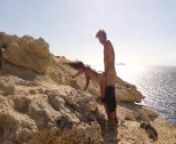 Young captain gets seduced by mesmerizing syren and fucks her hard on the shore of a Greek island! from travellinglovers