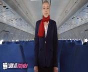 Look at her Now - French flight attendant Angel Emily takes a big dick in all her exits. from japan flight attendant fucking hard vaginal full