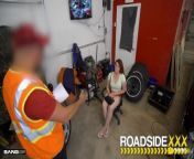 Roadside - BBW Bess Breast Dicked Down By Mechanic&apos;s Big Dick from banganxx