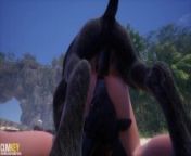 Demons Gangbang Cutie On The Beach | Gangbang Monster | 3D Porn Wild Life from swap monster 3d