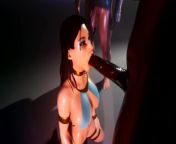 Double Penetration Anal 3D from wild life game lesbiana