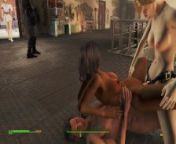 Sex with a girl in three cocks! | Fallout 4 Sex Mod from rascals nud
