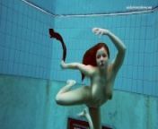 Sexy swimming nude balkan teen Vesta from elakan