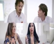 Mom Swap - Two Gorgeous Stepmoms Get Covered In Their Stepson's Cum For Mother's Day from barazzersw rakul p