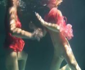 Mihalkova and Siskina and other babes underwater naked from голые зрел