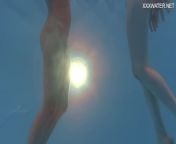 Anastasia Ocean and Marfa are naked underwater from marfa piroshka
