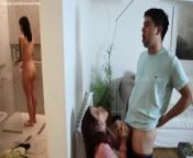 My stepsis in law wants sex while my wife is in the shower 😈 ft. SteffCrime from girls masturbating caught on hidden webcam
