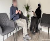 Public Dick Flash in a Hospital Waiting Room! Gorgeous muslim stranger girl caught me jerking off from muslim hijab flashing