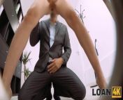 LOAN4K. Lady with hot round tits gets sum of money borrowed after sex from suma magi