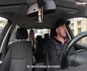The luckiest taxi driver ever from fake taxi risky public sex in car with stranger pussy pounded
