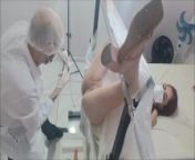 Clandestine gynecologist cheating on brand new patient. from extreme gyno exam